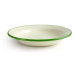 Smaltovaný tanier hlboký 22 cm so zeleným okrajom - Ibili - Ibili