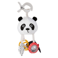 Canpol babies Senzorická závesná cestovná hračka Panda s klipom BabiesBoo