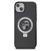 Karl Lagerfeld Ringstand Karl and Choupette MagSafe Zadný Kryt pre iPhone 15 Plus Black