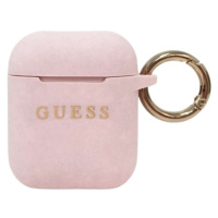 Guess Silicone Case AirPods 1/2 GUACCSILGLLP Pink