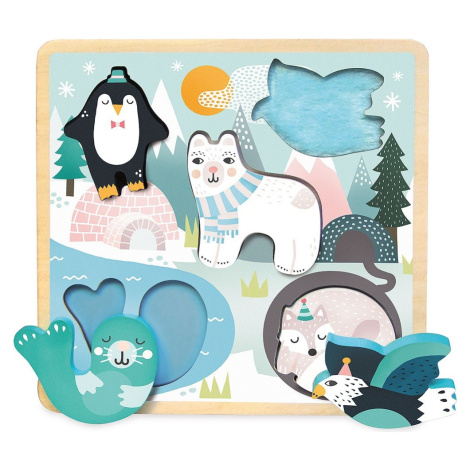 Senzorické puzzle POLAR ANIMALS