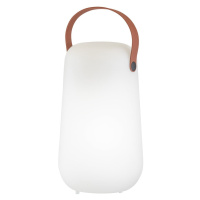 Bielo-hnedá LED stolová lampa (výška 26 cm) Collgar – Fischer & Honsel