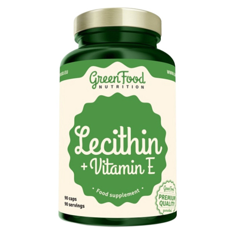 GREENFOOD NUTRITION Lecitín + vitamín E 90 kapsúl