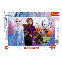 Trefl Puzzle 15 dielikov Zázračný svet Anny a Elsy / Frozen 2