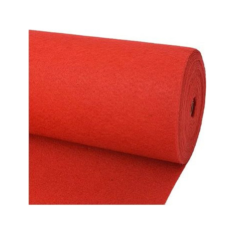 Výstavný koberec hladký, 1 × 24 m, červený SHUMEE