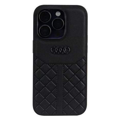 Kryt Audi Genuine Leather iPhone 14 Pro 6.1" black hardcase AU-TPUPCIP14P-Q8/D1-BK (AU-TPUPCIP14