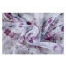 Bielo-fialová záclona 300x260 cm Elsa – Mendola Fabrics