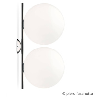 FLOS IC C/W2 Double nástenná lampa, chróm Ø 30 cm