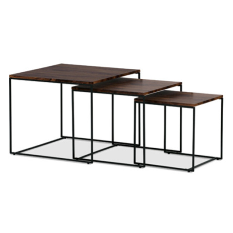 Konferenčný stolík Autronic 60x51 cm hnedý MDF lesk AF-3008 WAL