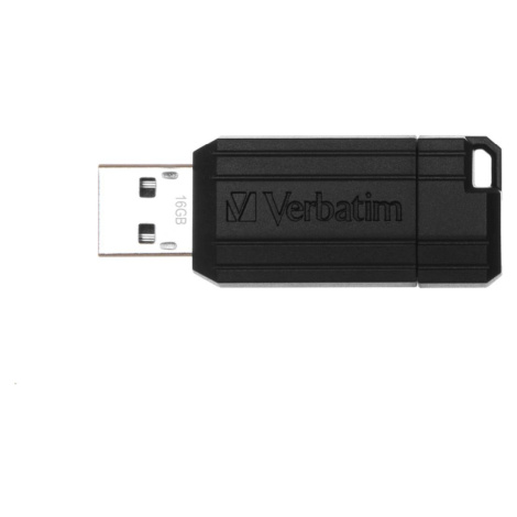 VERBATIM Flash Disk 16GB Store &#39;n&#39; Go PinStripe, čierna