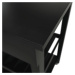 KONDELA Nodal servírovací stolík na kolieskach čierna