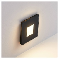 Molto Luce LED vstavané svietidlo Wall R68 Glass SQ, čierna, CCT