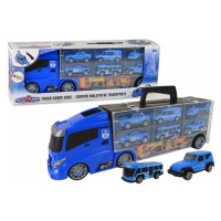 mamido  Policajný odťahový automobil s autíčkami modrý