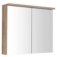 Aqualine Aqualine, KAWA STRIP Galérka s LED osvetlením 80x70x22cm, dub emporio, WGL38S