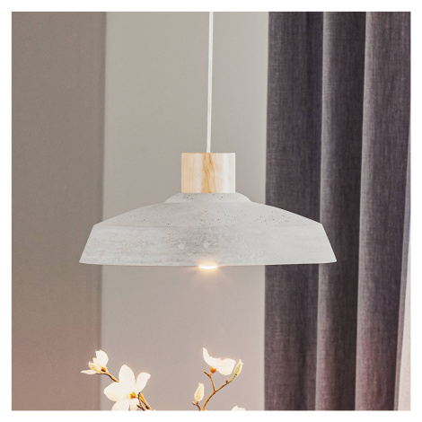 Závesná lampa Cona z betónu, Ø 40 cm SOLLUX LIGHTING