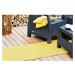 Žltý vonkajší koberec behúň 300x70 cm Neve - Narma