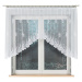 Biela žakarová záclona GOSIA 300x120 cm