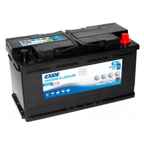 EXIDE DUAL AGM 95Ah Autobatéria 12V, 850A , EP800