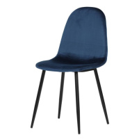 Sconto Jedálenská stolička LUISA modrá/čierna