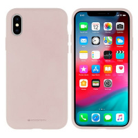 Silikónové puzdro na iPhone 12/12 Pro Mercury Silicone ružové