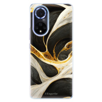 Odolné silikónové puzdro iSaprio - Black and Gold - Huawei Nova 9