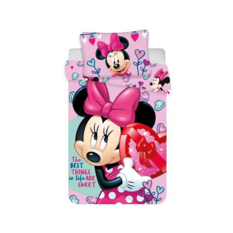 Obliečky do detskej postieľky minnie baby pink