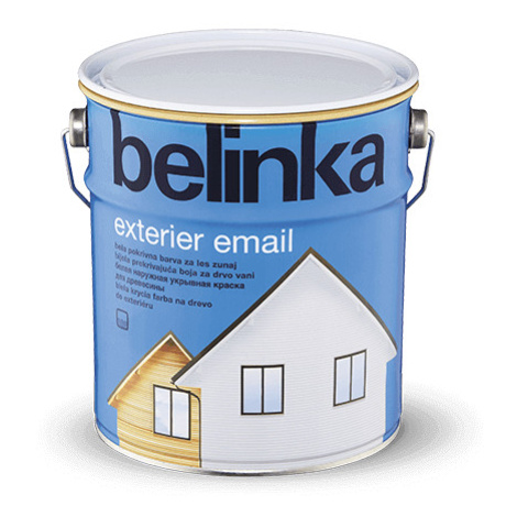 BELINKA Exterier Email - krycia farba na drevo biela 2,5 l