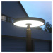 Lucande LED vonkajšie svetlo Akito, hliník, grafitovo sivá, 220 cm