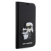 Karl Lagerfeld PU Saffiano Karl and Choupette NFT Book Puzdro pre iPhone 14 Pro Black