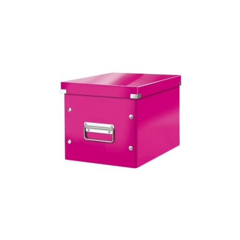 Leitz Štvorcová škatuľa A5 (M) Click - Store metalická ružová