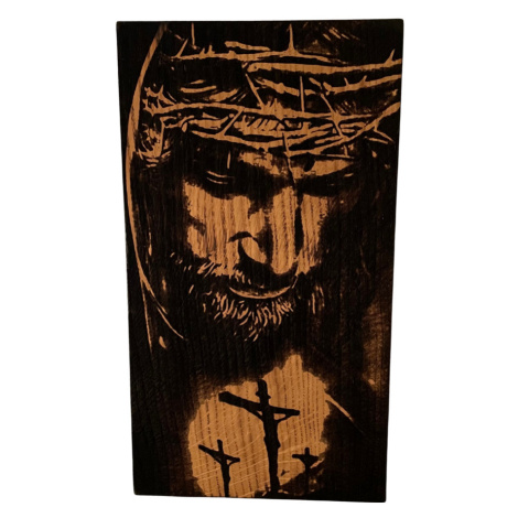 Drevený obraz Ježiša Krista 33,5 x 20 x 2,5 cm