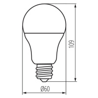 A60 N 9,5W E27-NW   Svetelný zdroj LED MILEDO (starý kód 31164)