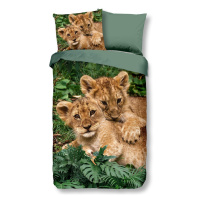 Good Morning Obliečky Good Morning 100% bavlna Lion cubs 140x200/70x90 cm
