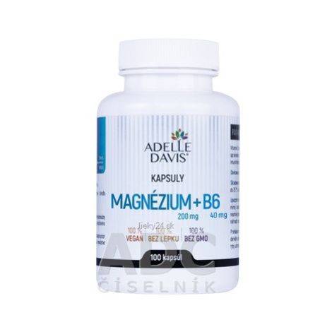 Adelle Davis Magnézium (200 mg) + B6 (40 mg)