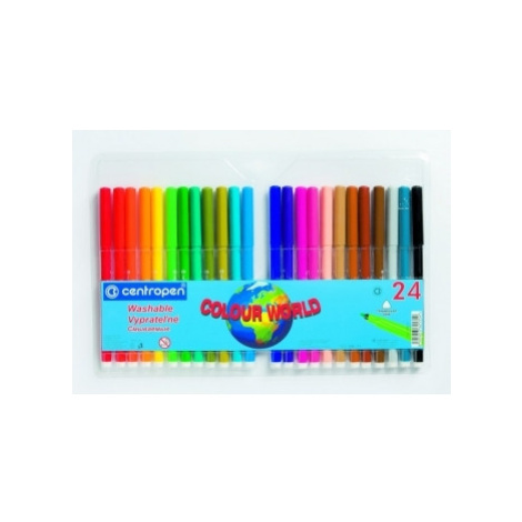 Centropen 7550/24 TP Colour World popisovač 2mm (bal=24ks)