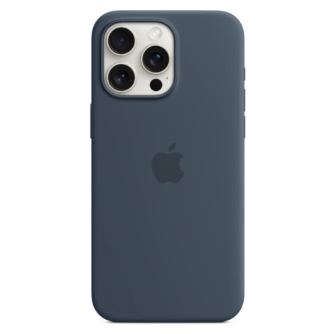 Apple silikónový kryt s MagSafe na iPhone 15 Pro Max búrkovo modrý
