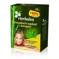 HERBALEX Detoxikačné náplasti s konopou 10 + 4 kusy ZADARMO