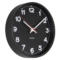 Nástenné hodiny New Classic Karlsson KA5846, čierna 20cm