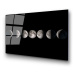 Sklenený obraz 100x70 cm Moon Phases - Wallity