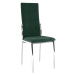 KONDELA Adora New jedálenská stolička smaragdová (Velvet) / chróm