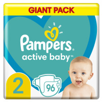 PAMPERS ActiveBaby S2, 4-8 kg 96 ks