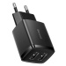 Nabíjačka Baseus Compact Quick Charger, 2x USB, 10.5W (black)