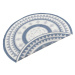 Kusový koberec Twin Supreme 103414 Jamaica blue creme kruh – na ven i na doma - 200x200 (průměr)