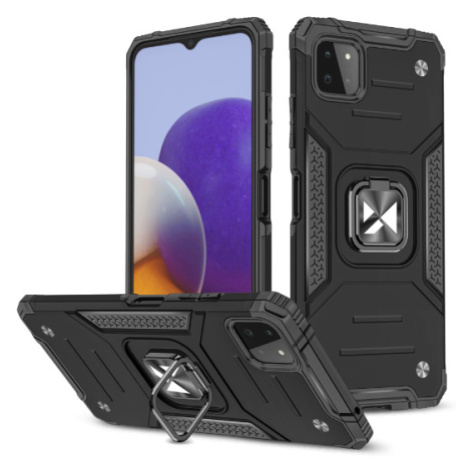 Odolné puzdro na Samsung Galaxy A22 5G A226 Ring Armor Rugged čierne