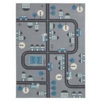 Dětský koberec Adventures 105532 Mouse Blue - 120x170 cm Hanse Home Collection koberce