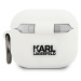 Obal na Airpods 3 Karl Lagerfeld Choupette Head KLACA3SILCHWH biele