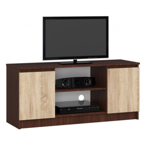 Stolík pod TV RTV 120 2D 1P wenge / sonoma