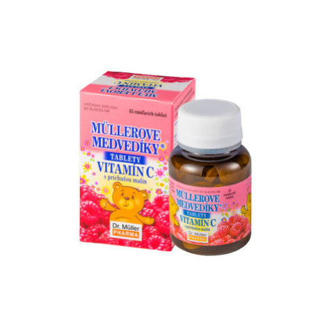 MÜLLEROVE MEDVEDÍKY Vitamín C malina 45 tabliet