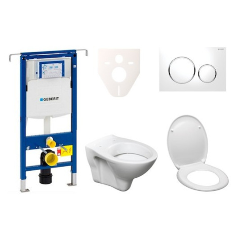 Cenovo zvýhodnený závesný WC set Geberit do ľahkých stien / predstenová montáž + WC S-Line S-lin