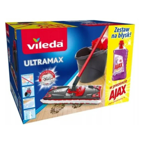 Vileda Ultramax komplet set (Mop+vedro 2v1+Ajx čistič 1L)